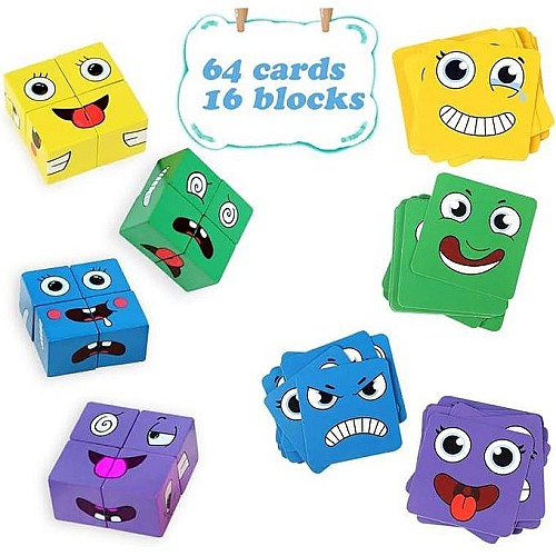 face change expression toy – jeu de cubes expressions face change expression toy – jeu de cubes expressions