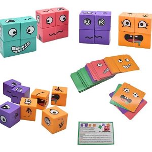 face change expression toy – jeu de cubes expressions
