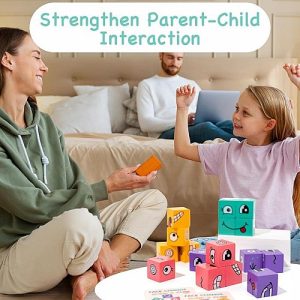 face change expression toy – jeu de cubes expressions